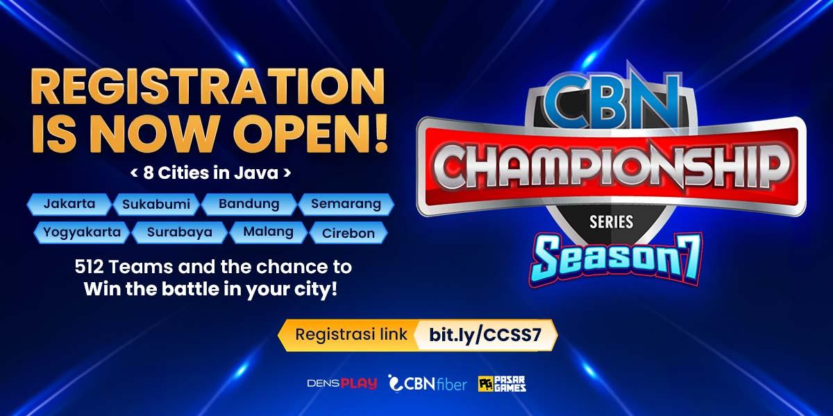 CBN Championship Series Season 7 Resmi Buka Registrasi, Yuk Daftar dan Buktikan Skill-mu! 